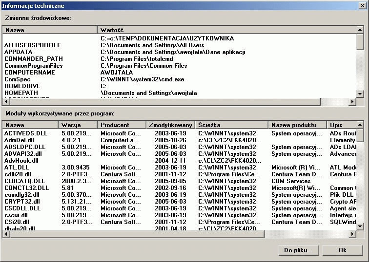 Pomoc 9.2 O programie Wyświetlenie informacji o systemie, module oraz licencji.