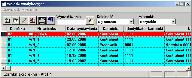 Wnioski windykacyjne Rozdział 3 Wnioski windykacyjne System pozwala na rejestrację wniosków o rozpoczęcie procesu windykacji należności. 3.1 Rejestracja Procedura windykacji związana jest z zarejestrowanymi w systemie wnioskami o rozpoczęcie windykacji należności.