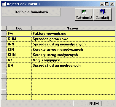 Dokumenty pierwszej pozycji, lecz z nazwą formatki Zmień osobę/jednostkę odpowiedzialna zwracający. Po przyciśnięciu przycisku Zatwierdź pojawi się ponownie okienko z hasłem.