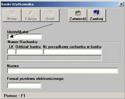 Informacje ogólne a w przypadku tabelki, wiersz wyróżniony (jak w przypadku wiersza o Identyfikatorze 02 jak na rysunku).