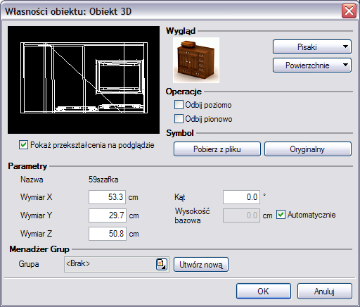 EDYCJA OBIEKTÓW 3D Elementy 3D