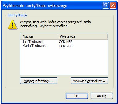 4.5 Logowanie Uwierzytelnianie w PORTALU polega na otworzeniu w przeglądarce adresu internetowego https://sprawozdawczosc.nbp.pl lub https://www.sprawozdawczosc.nbp.pl Z jednego certyfikatu można korzystać na wielu komputerach, jednak np.