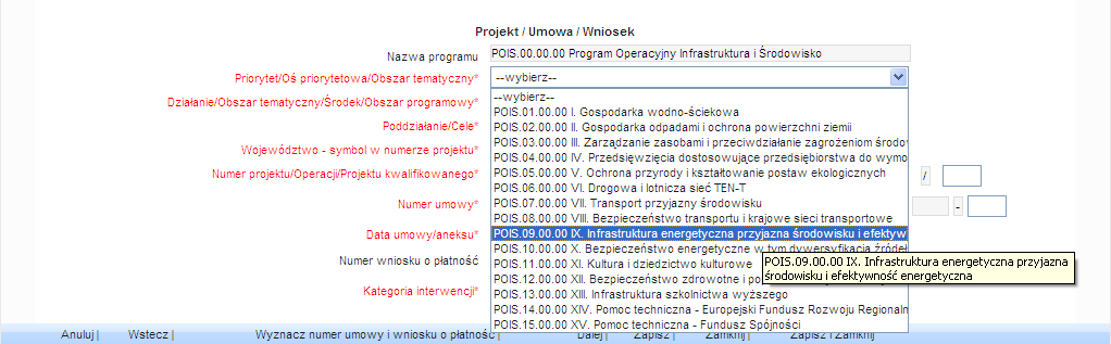 Rys. 11 W przypadku dłuższych wpisów pozycji słownika, które nie mieszczą się całe w jego otwartym oknie ich pełna treść dostępna jest w dymku podpowiedzi (Rys.