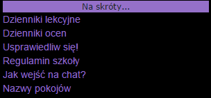 Poniżej wspomnianych trzech rubryczek znajduje się moduł na prace domowe. Jeśli jakikolwiek profesor zada zadanie do wykonania do następnej lekcji, pojawi się ono w owym okienku.