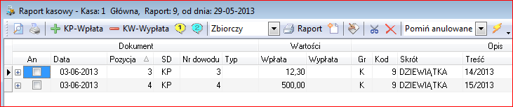 Uwaga, po instalacji programu lub utworzeniu nowej bazy danych, domyślnym sposobem rejestrowania pozostaje stary sposób: Standardowo, poprzez rejestrowanie w paczce.