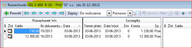 Rysunek 8. Podczas importu zaznaczona opcja powinna być włączona. Rysunek 9. Dekrety zaimportowanego dokumentu zawierającego trzy przykładowe faktury.