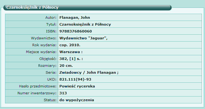 Wyszukiwać może z list alfabetycznych lub poprzez okno wyszukiwania z prawej