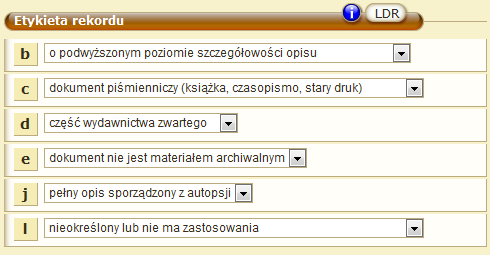 Uwaga: System podpowiada znaczenie poszczególnych podpól. Wystarczy najechać na nie kursorem myszy, a wyświetli się dymek z podpowiedzią!