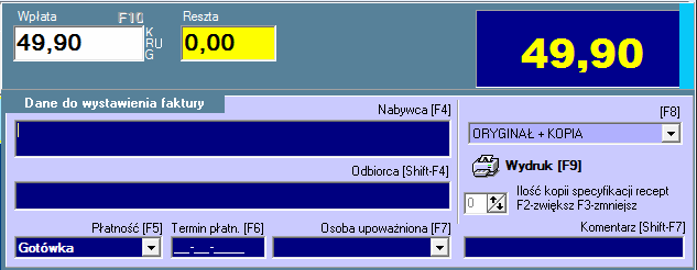 Jeśli chcesz wyliczyć resztę w walucie, przejdź do pola Reszta po lewej stronie (reszta w złotych) i wpisz 0. By korzystać z kalkulatora, musisz wcześniej określić kursy walut.