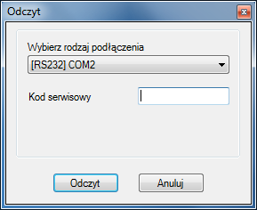 7.3.1.7. Plik -> Koniec Kończy działanie programu. 7.3.2. Menu -> Operacje 7.3.2.1. Operacje -> Odczytaj Funkcja ta odczytuje dane zapisane w pamięci modułu GPRS.