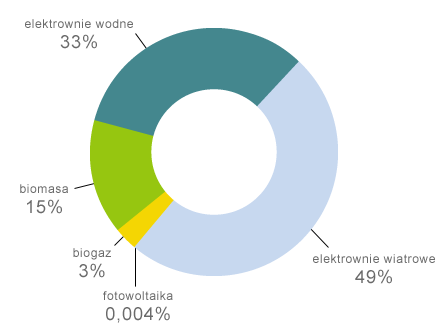 Struktura OZE w Polsce na dzień 31 marca 2011 r.