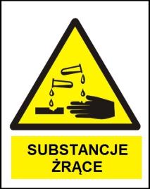 Ostrzeżenie przed substancjami i mieszaninami o właściwościach utleniających Ostrzeżenie przed substancjami i mieszaninami łatwopalnymi lub ostrzeżenie o wysokiej temperaturze (w przypadku braku