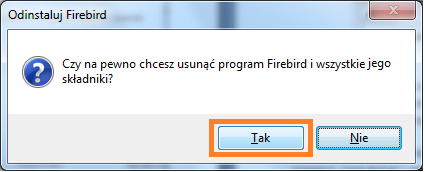 Jeśli na komputerze jest zainstalowany serwer Firebird w wersji starszej niż 2.