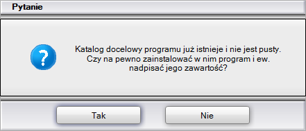 Kolejną czynnością jest wybór lokalizacji na dysku komputera, w której pliki programu CAD Kuchnie 6.2 mają zostać zapisane, czyli wskazanie ścieżki instalacji programu (Rys. 22).