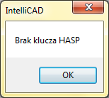 2.6. Uruchamianie programu CAD Kuchnie Aby możliwe było uruchomienie programu, po zakończeniu instalacji należy umieścić klucz HASP w porcie USB komputera.