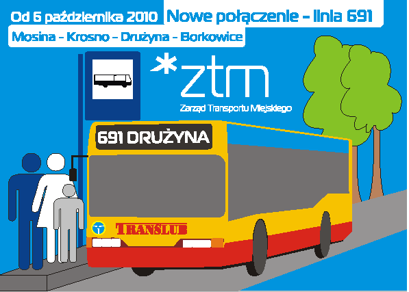 Schemat linii wykraczających poza Miasto Poznań,