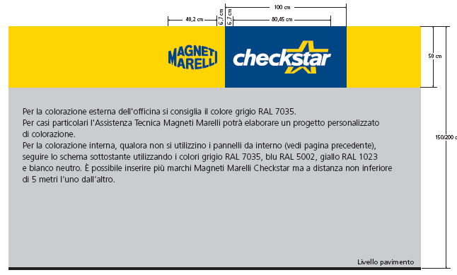 JAK CIĘ WIDZĄ.. Kolorystyka warsztatu Poziom podłogi Jeżeli chodzi okolorystykę elementów zewnętrznych warsztatu zaleca się kolor szary RAL 7035.