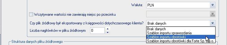 Zapisanie schematu wczytywania Należy wypełnić pole Nazwa (tutaj najlepiej jest po prostu wpisać nazwę klienta) i nacisnąć Zastosuj.