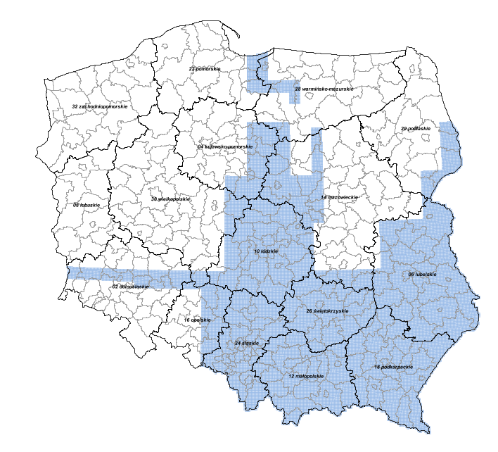 koniecznych do prowadzenia kontroli administracyjnych według wprowadzanych przez służby unijne nowych wymagań w zakresie cross-compliance i PROW.