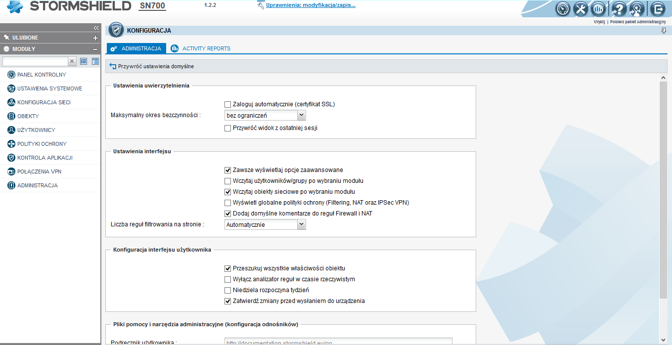 Ustawienia uwierzytelnienia - Zaloguj automatycznie (certyfikat SSL) uruchamia automatycznie logowanie WebGUI w wypadku, gdy mamy zaimportowany certyfikat SSL użytkownika o uprawnieniach