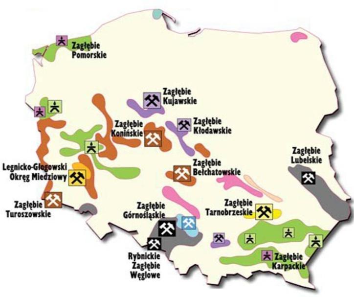 ZASOBY I INFRASTRUKTURA ELEKTROENERGETYCZNA Na terenie Polski Zachodniej zlokalizowane są znaczące zasoby surowców energetycznych (mapa 18).