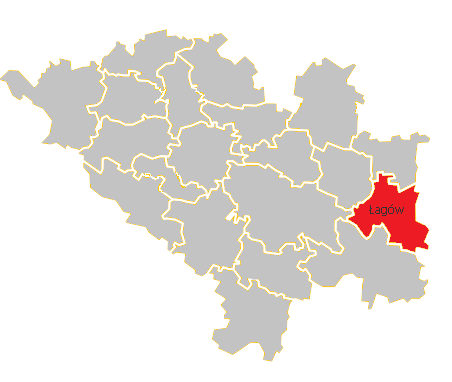 I. Uwarunkowania przestrzenno-środowiskowe. Łagów jest gminą wiejską leżącą w centralnej części województwa świętokrzyskiego w powiecie kieleckim.