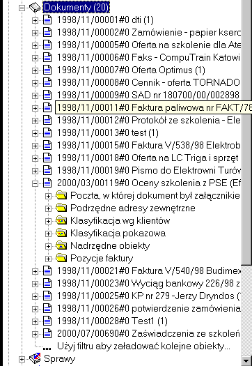 Rozdział 8 - Trochę praktyki 8.4 PRACA W SYSTEMIE Z UŻYCIEM MENADŻERA Po uruchomieniu Menadżera obiektów w jego oknie wyświetlane są główne gałęzie systemu.