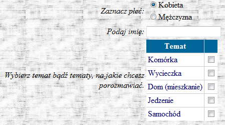 że pamiętamy, o czym mówił wcześniej i wiemy na czym mu zależy, kontynuując rozmowę. 5. Aplikacja 5.1.