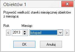 9.6. JEDNORAZOWE NALICZENIE Funkcja Jednor. Nal. (Dane Jednorazowe naliczenie za obiekt) umożliwia naliczenie jednorazowej opłaty za świadczenie na danym obiekcie.