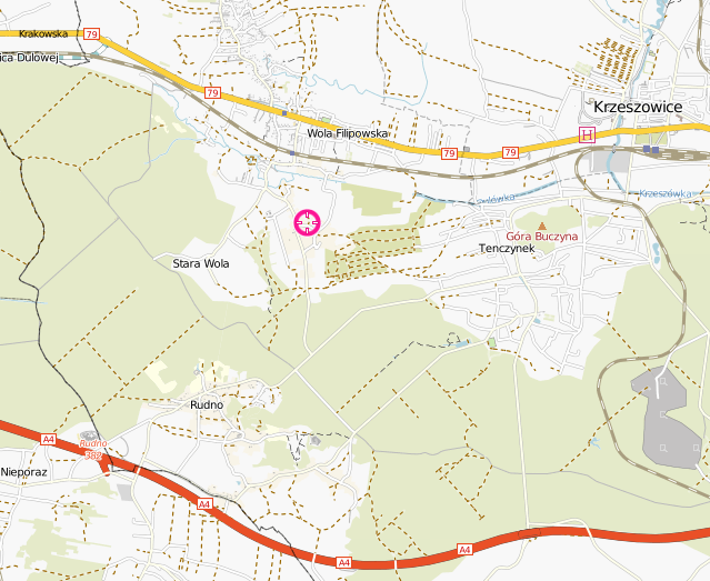 POŁOŻENIE, LOKALIZACJA I DOSTĘPNOŚĆ: INFORMACJA O REGIONIE, LOKALIZACJA NIERUCHOMOŚCI: Krzeszowice położone są około 25km na zachód od Krakowa (w stronę Katowic).