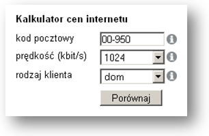 Tak porównasz ceny internetu w każdej miejscowości w Polsce gdzie mieszkasz? jak szybki internet? Wprowadź kod pocztowy miejsca zamieszkania, dla którego robisz porównanie cen internetu.