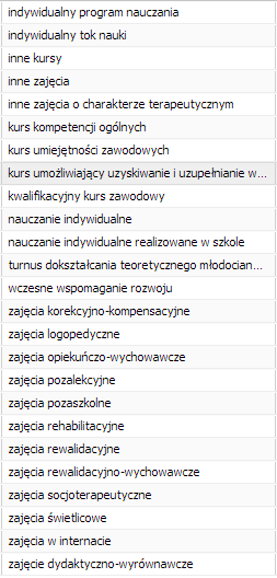 Sigma moduł Arkusz Jak opisać w arkuszu zajęcia realizowane w grupie innej niż oddział lub jego część?