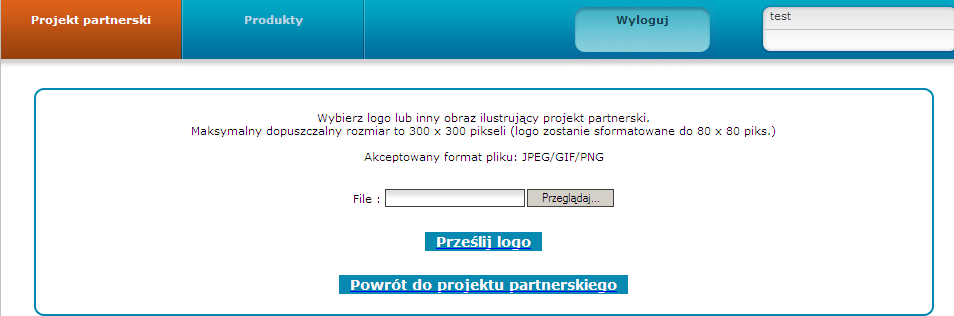 W celu załadowania logo wybierz opcję Tak. Przed załadowaniem logo musi być zapisane na komputerze. Naciśnij klawisz Wybierz logo a aby go znaleźć, na kolejnym ekranie wybierz klawisz Przeglądaj.