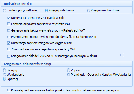 Podręcznik Użytkownika systemu Comarch OPT!MA Str. 29 4 Księga Przychodów i Rozchodów 4.