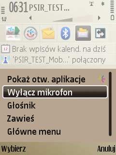 aktywnego punktu dostępu WIFI lub parametry aplikacji zostały tak ustawione aby nie korzystać z punktów dostępu