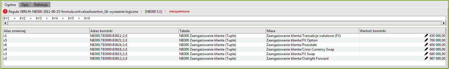 Reguły te występują we wszystkich powyżej zaprezentowanych komórkach tabeli Zaangażowanie klienta czyli: B3806, B3807, B3808 dla formularza NB300. 3.