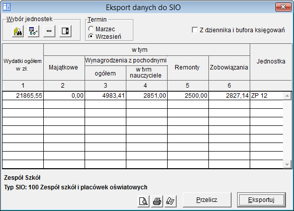 Jak wykonać eksport danych z programu Księgowość Optivum do SIO? 3/8 Kliknij przycisk OK. 4.