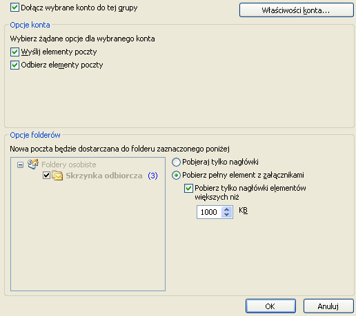 Microsoft Outlook 2007 Konfiguracja i Użytkowanie 2007 EOP 2007.05.21 12 z 21 Rys 1.