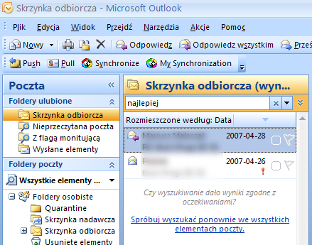 Microsoft Outlook 2007 Konfiguracja i Użytkowanie 2007 EOP 2007.05.