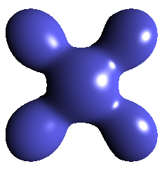 1. Wprowadzenie Rys. 1.2. Obiekt z widocznym oświetleniem typu rozproszonego (ang. Diffuse) i odblaskiem (ang. Specular).