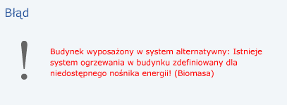 UWAGA Zakładka Budynek Dostępne nośniki energii W tej zakładce deklarujemy dostępne w danej lokalizacji nośniki energii. Domyślnie wszystkie nośniki energii są niedostępne.