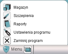 Panel składa się z następujących zakładek: Stan magazynu, Przychody magazynu, Rozchody