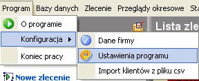 Po wybraniu tej opcji otwiera się okno, w którym wpisujemy dane naszej firmy: Obowiązkowe pola są zaznaczone kolorem niebieskim.