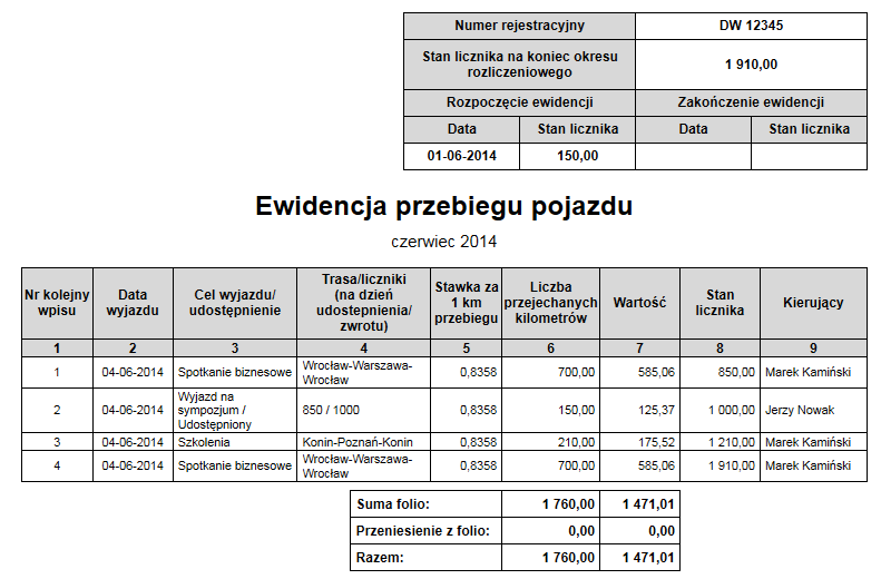 Dodawanie rachunków Do rachunku można utworzyć powiązany zapis w Ewidencji VAT zakupu.