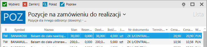 Powielanie obiektów w programach linii InsERT nexo (Su, Ra, Re) Do większości typów dokumentów dodano możliwość ich powielania.