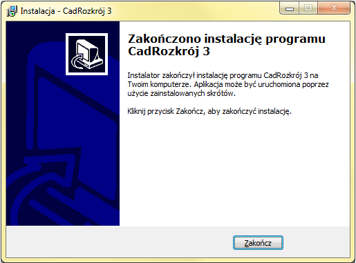 w czasie instalacji na ekranie widoczny jest pasek postępu kopiowania poszczególnych plików programu, podczas kolejnych etapów pracy instalatora (Rys. 15): Rys. 15 postęp instalacji Uwaga!