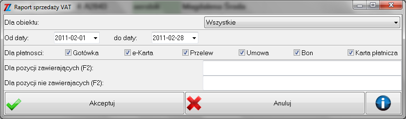 4.10. Raporty VAT Do raportów VAT wchodzą wszystkie operacje sprzedaży. Wszystkie dane zawarte w raportach można eksportować do pliku tekstowego naciskając ikonę.