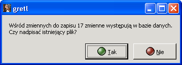 4 Tadeusz Kufel - Budowa baz danych i udostępnianie przykładów z podręczników ekonometrii w oprogramowaniu GRETL Tworzenie baz danych w oprogramowaniu GRETL 1.