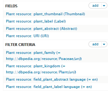 Zastosowanie CMS Drupal... wość tę wykorzystano do utworzenia widoków SPARQL w module RDF. Dzięki temu na podstawie zapytań SPARQL wyświetlane są wyniki w taki sposób, jak z lokalnej bazy danych.