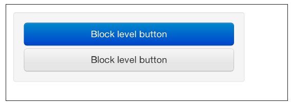 <button class="btn btn-large btn-block btn-primary" type="button">blocklevel button</button> <button class="btn btn-large btn-block" type="button">block-level button</button> Stylizacja zablokowanego